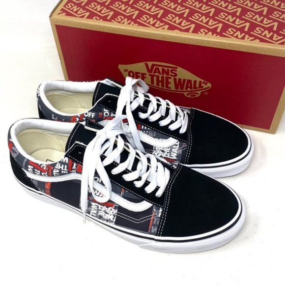 VANS Old Skool Shoe Casual Low Top Canvas Suede Red Black Men's Size VN0A4U3BWZ4 - Picture 9 of 11